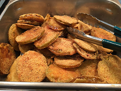 What better way to get a taste of author Fannie Flagg's work than a meal of fried green tomatoes? (Photo by Elizabeth Granger)